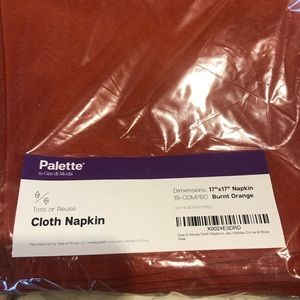 Set of 48 burnt orange napkins